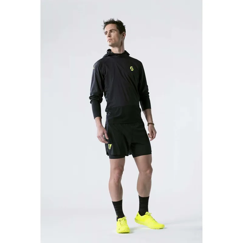 Scott RC Run Mens Windshield Running Jacket - Black Yellow-2